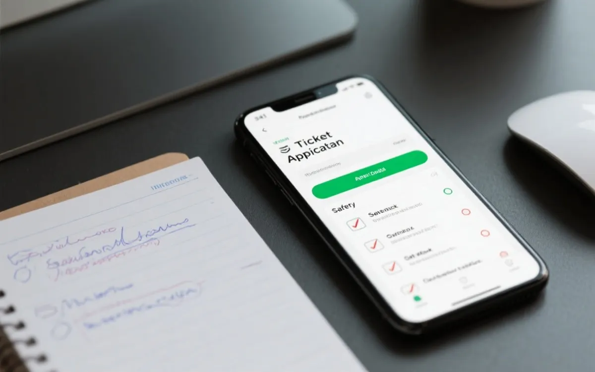 手机上显示抽签结果与防骗提醒的画面